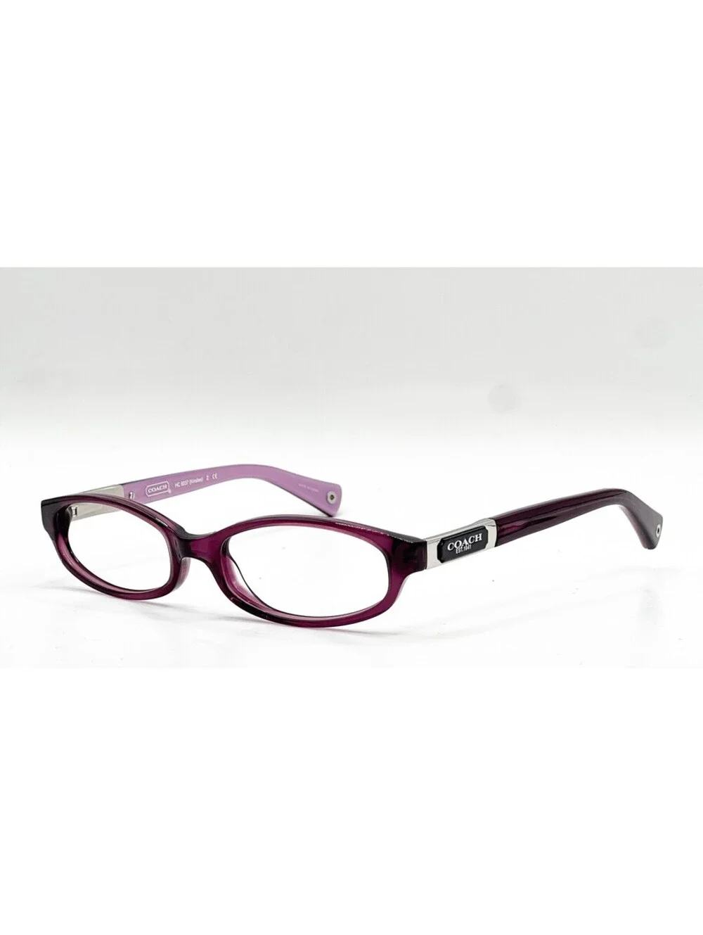 Coach HC 6037 5069 Crystal Purple Oval Authentic Eyeglass Frames 49-16-135